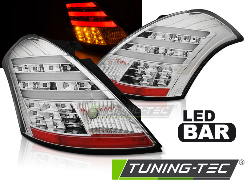 Tuning-Tec LED Lightbar Rückleuchten für Suzuki Swift V 10-17 chrom