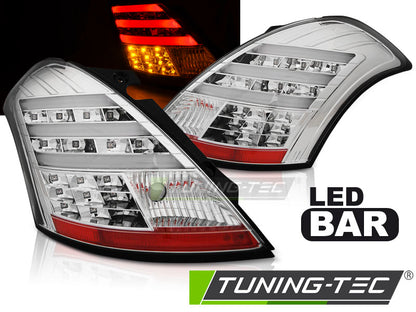 Tuning-Tec LED Lightbar Rückleuchten für Suzuki Swift V 10-17 chrom