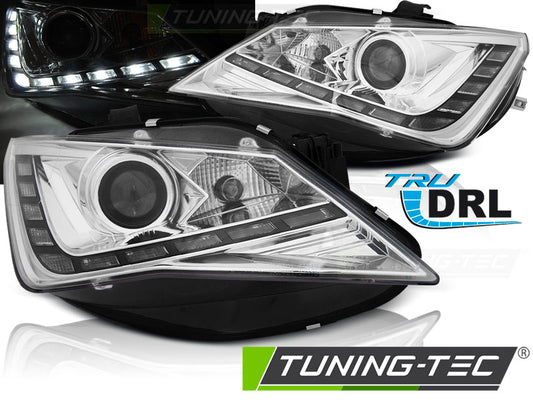 Tuning-Tec LED Tagfahrlicht Scheinwerfer für Seat Ibiza 6J Facelift 12-15 chrom