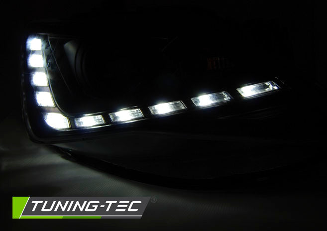 Tuning-Tec LED Tagfahrlicht Scheinwerfer für Seat Ibiza 6J Facelift 12-15 schwarz