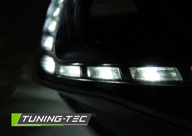 Tuning-Tec LED Tagfahrlicht Scheinwerfer für Seat Ibiza 6J Facelift 12-15 schwarz