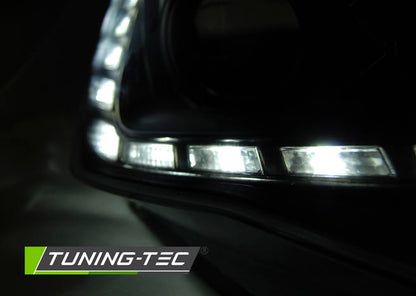 Tuning-Tec LED Tagfahrlicht Scheinwerfer für Seat Ibiza 6J Facelift 12-15 schwarz