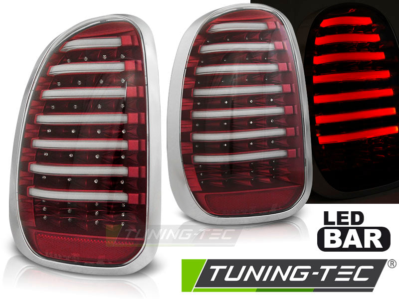 Tuning-Tec Voll LED Lightbar Rückleuchten für Mini Countryman R60 10-14 rot/klar
