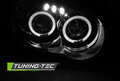 Tuning-Tec LED Angel Eyes Scheinwerfer für Subaru Impreza 2 (GD) 03-05 chrom