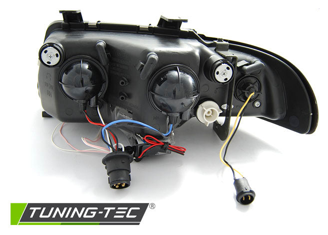 Tuning-Tec LED Angel Eyes Scheinwerfer für Audi A4 B5 94-98 schwarz CCFL