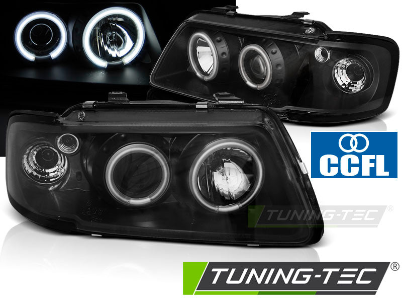 Tuning-Tec CCFL Angel Eyes Scheinwerfer für Audi A3 (8L) 96-00 schwarz