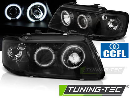 Tuning-Tec CCFL Angel Eyes Scheinwerfer für Audi A3 (8L) 96-00 schwarz