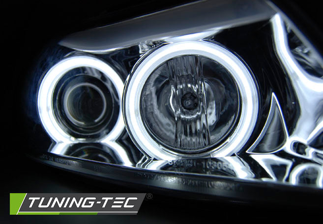Tuning-Tec CCFL Angel Eyes Scheinwerfer für BMW 3er E90/E91 05-08 chrom