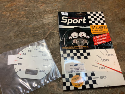 VW Golf III Tachometer Kit Original Kit Personalización Sport NEU