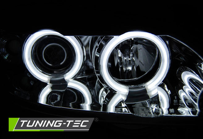 Tuning-Tec CCFL Angel Eyes Scheinwerfer für Opel Astra G 98-04 chrom