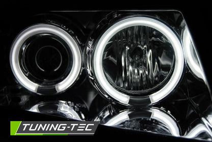 Tuning-Tec CCFL Angel Eyes Scheinwerfer für VW Passat 3B (B5) 96-00 chrom