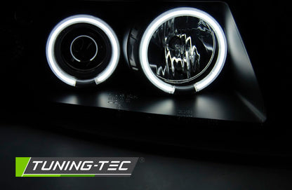 Tuning-Tec CCFL Angel Eyes Scheinwerfer für VW Passat 3B (B5) 96-00 schwarz