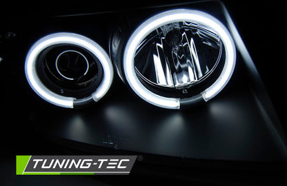 Tuning-Tec CCFL Angel Eyes Scheinwerfer für VW Passat 3B (B5) 96-00 schwarz