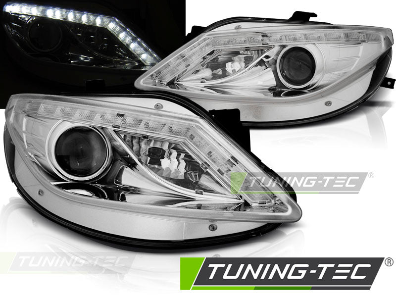 Tuning-Tec LED Tagfahrlicht Scheinwerfer für Seat Ibiza 6J 08-12 chrom