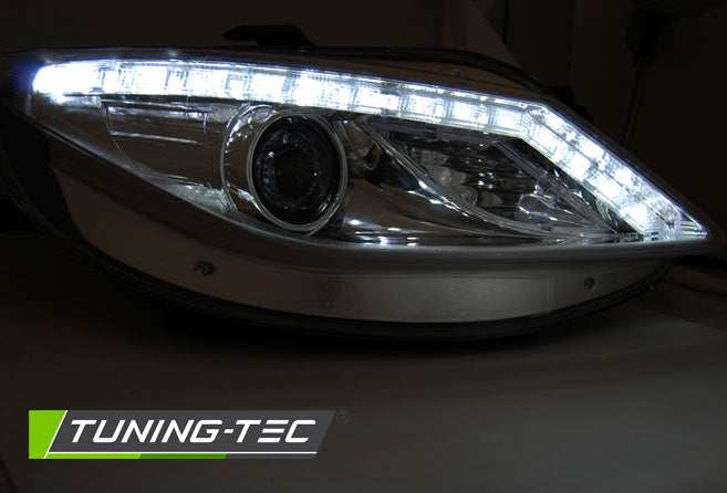 Tuning-Tec LED Tagfahrlicht Scheinwerfer für Seat Ibiza 6J 08-12 chrom