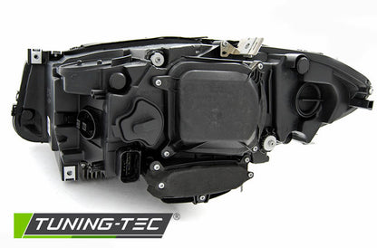 Tuning-Tec Xenon LED Tagfahrlicht Angel Eyes Scheinwerfer für BMW 5er F10/F11 10-13 schwarz
