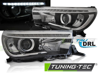 Tuning-Tec LED Tagfahrlicht Scheinwerfer für Toyota Hilux 16-22 schwarz