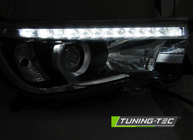 Tuning-Tec LED Tagfahrlicht Scheinwerfer für Toyota Hilux 16-22 schwarz
