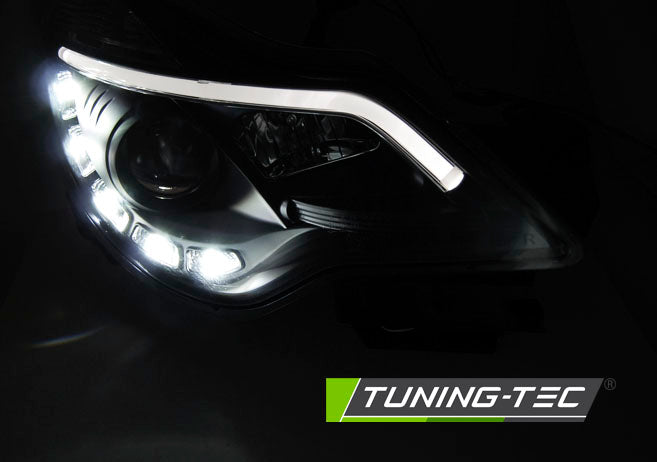 Tuning-Tec LED Tagfahrlicht Scheinwerfer für Opel Corsa D 11-14 schwarz