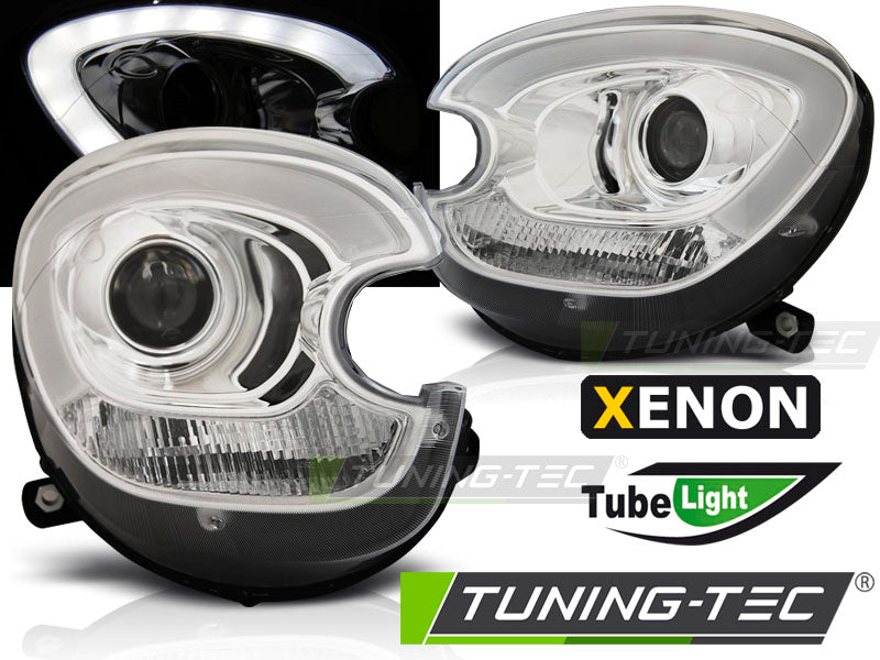 Tuning-Tec Xenon LED Tagfahrlicht Scheinwerfer für Mini Countryman R60/R61 10-14 chrom