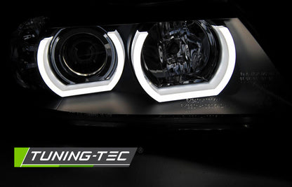 Tuning-Tec 3D LED Angel Eyes Scheinwerfer für BMW 3er E90/E91 05-08 schwarz