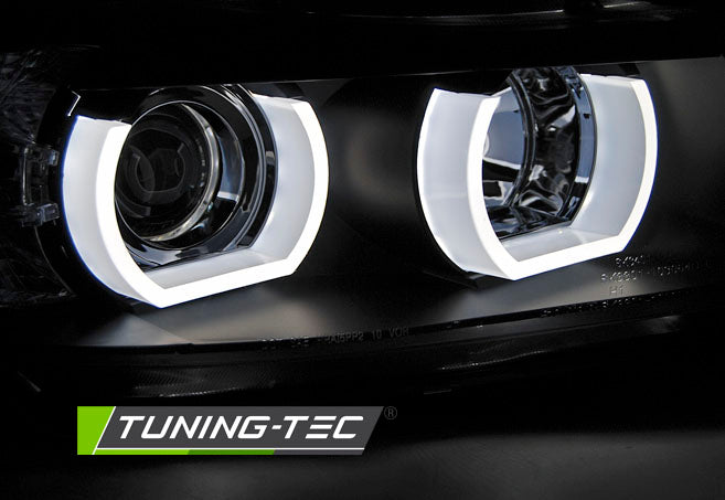 Tuning-Tec 3D LED Angel Eyes Scheinwerfer für BMW 3er E90/E91 05-08 schwarz