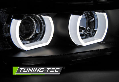 Tuning-Tec 3D LED Angel Eyes Scheinwerfer für BMW 3er E90/E91 05-08 schwarz