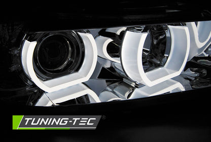 Tuning-Tec Xenon LED Angel Eyes Scheinwerfer für BMW 3er E90/E91 05-08 chrom