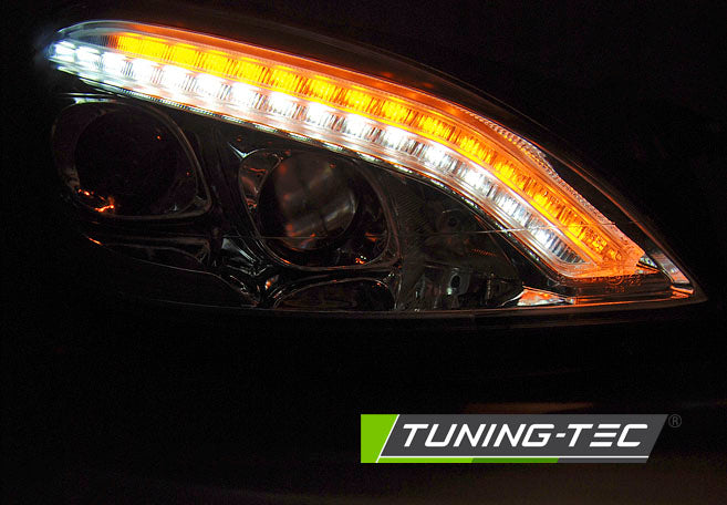 Tuning-Tec Xenon LED Tagfahrlicht Scheinwerfer für Mercedes Benz S-Klasse W221 05-09 chrom