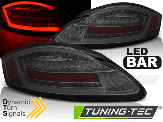 Tuning-Tec Voll LED Rückleuchten für Porsche Cayman 987c 05-09/Boxster 987 05-08 rauch