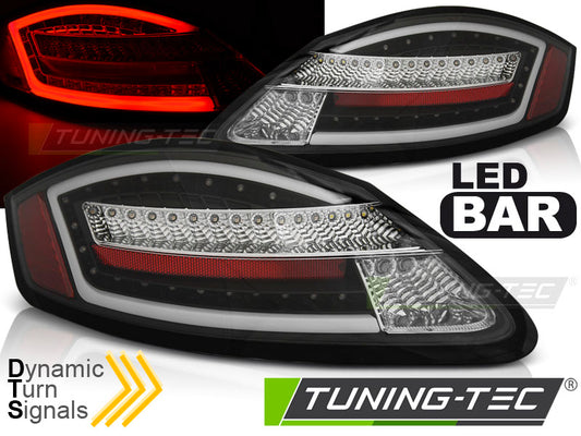 Tuning-Tec Voll LED Rückleuchten für Porsche Cayman 987c 05-09/Boxster 987 05-08 schwarz