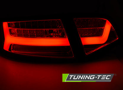 Tuning-Tec LED Lightbar Rückleuchten für Audi A6 4F (C6) Facelift 08-11 Limousine rot/klar
