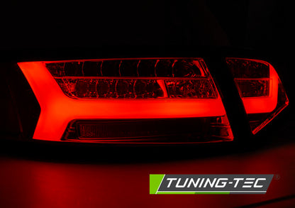 Tuning-Tec LED Lightbar Rückleuchten für Audi A6 4F (C6) Facelift 08-11 Limousine rot/klar