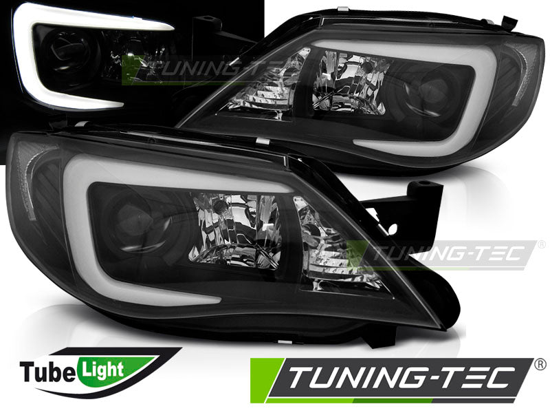 Tuning-Tec LED Tagfahrlicht Scheinwerfer für Subaru Impreza 3 (GH) 07-12 schwarz