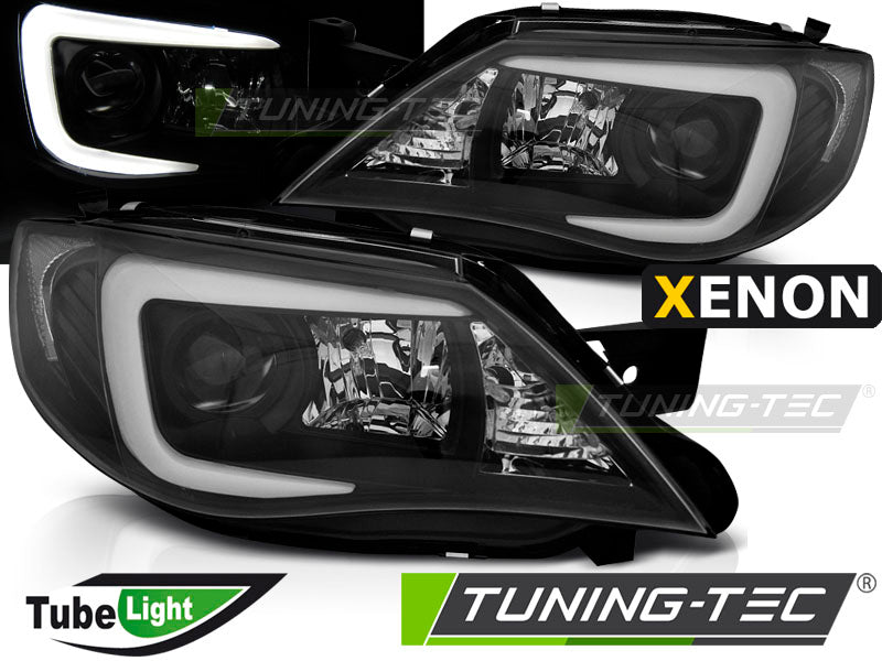 Tuning-Tec Xenon LED Tagfahrlicht Scheinwerfer für Subaru Impreza 3 (GH) 07-12 schwarz