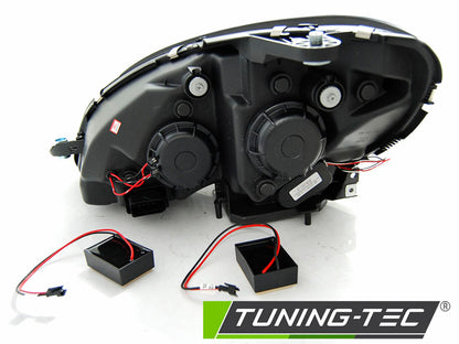 Tuning-Tec LED Tagfahrlicht Scheinwerfer für Mercedes Benz C-Klasse W204 07-10 schwarz