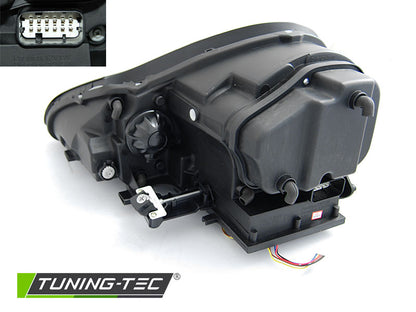 Tuning-Tec Xenon LED Tagfahrlicht Scheinwerfer für Porsche Cayenne 955 02-06 chrom mit LED Blinker