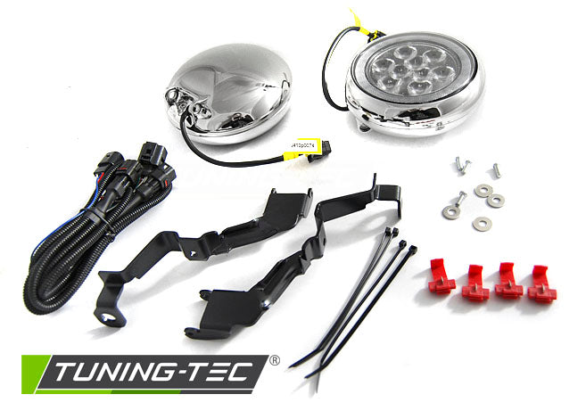 Tuning-Tec LED Nebelscheinwerfer / Tagfahrlicht für Mini Cooper R55 / R56 / R57 Chrom
