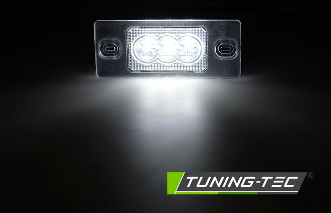 Tuning-Tec LED Kennzeichenbeleuchtung für VW Touareg / Tiguan / Golf V Variant / Porsche Cayenne 02-10 kaltweiß
