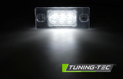 Tuning-Tec LED Kennzeichenbeleuchtung für VW Touareg / Tiguan / Golf V Variant / Porsche Cayenne 02-10 kaltweiß