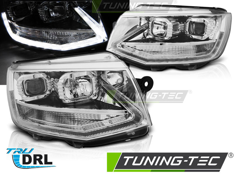 Tuning-Tec LED Tagfahrlicht Scheinwerfer für VW T6 15-19 chrom