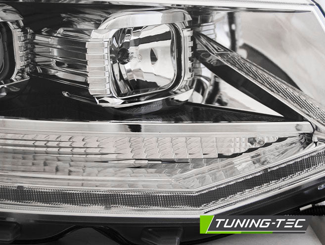 Tuning-Tec LED Tagfahrlicht Scheinwerfer für VW T6 15-19 chrom
