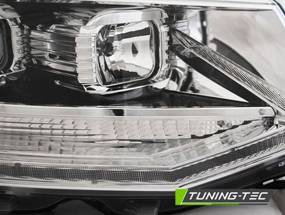 Tuning-Tec LED Tagfahrlicht Scheinwerfer für VW T6 15-19 chrom