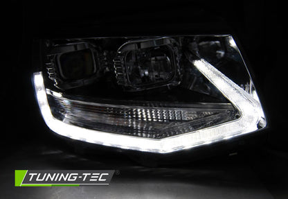 Tuning-Tec LED Tagfahrlicht Scheinwerfer für VW T6 15-19 chrom