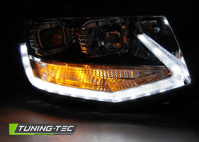 Tuning-Tec LED Tagfahrlicht Scheinwerfer für VW T6 15-19 chrom