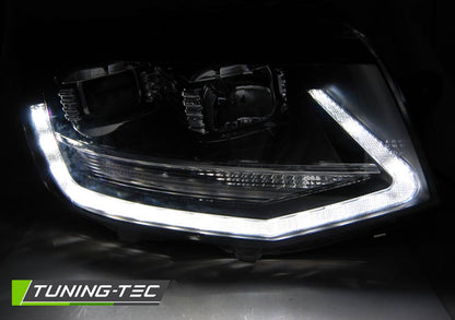 Tuning-Tec LED Tagfahrlicht Scheinwerfer für VW T6 15-19 schwarz