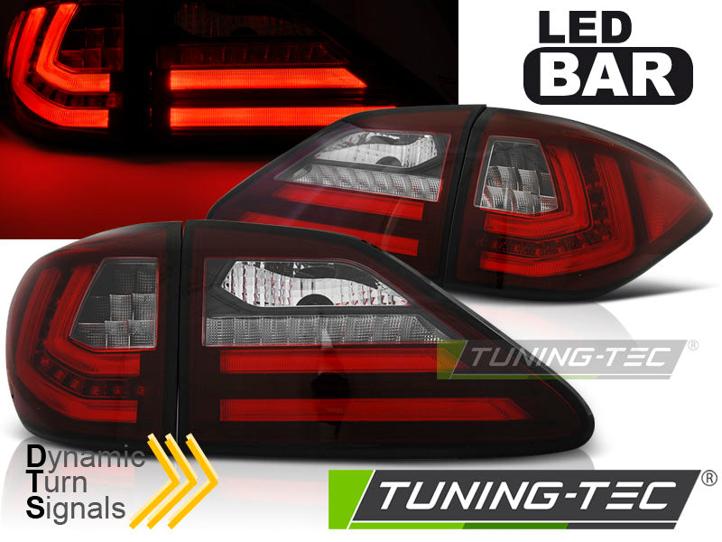 Tuning-Tec LED Lightbar Rückleuchten für Lexus RX III 350 09-12 rot/klar mit dyn. Blinker