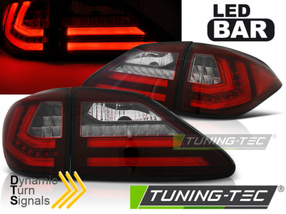 Tuning-Tec LED Lightbar Rückleuchten für Lexus RX III 350 09-12 rot/klar mit dyn. Blinker