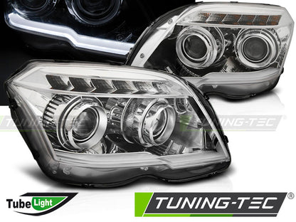 Tuning-Tec LED Tagfahrlicht Scheinwerfer für Mercedes Benz GLK X204 08-12 chrom