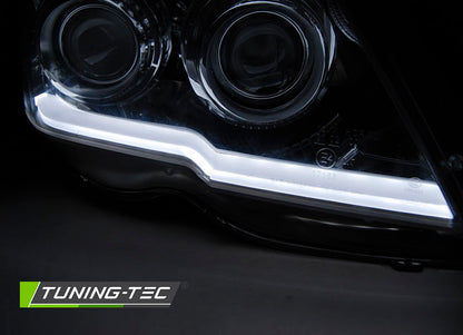 Tuning-Tec LED Tagfahrlicht Scheinwerfer für Mercedes Benz GLK X204 08-12 chrom